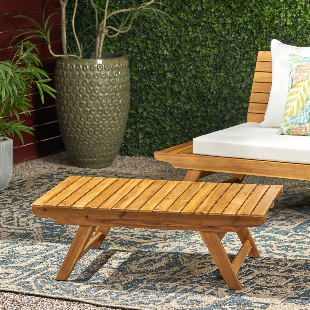 Christopher Knight Home® Sedona Natural Acacia Wood Outdoor Coffee Table - Sleek & Durable Design