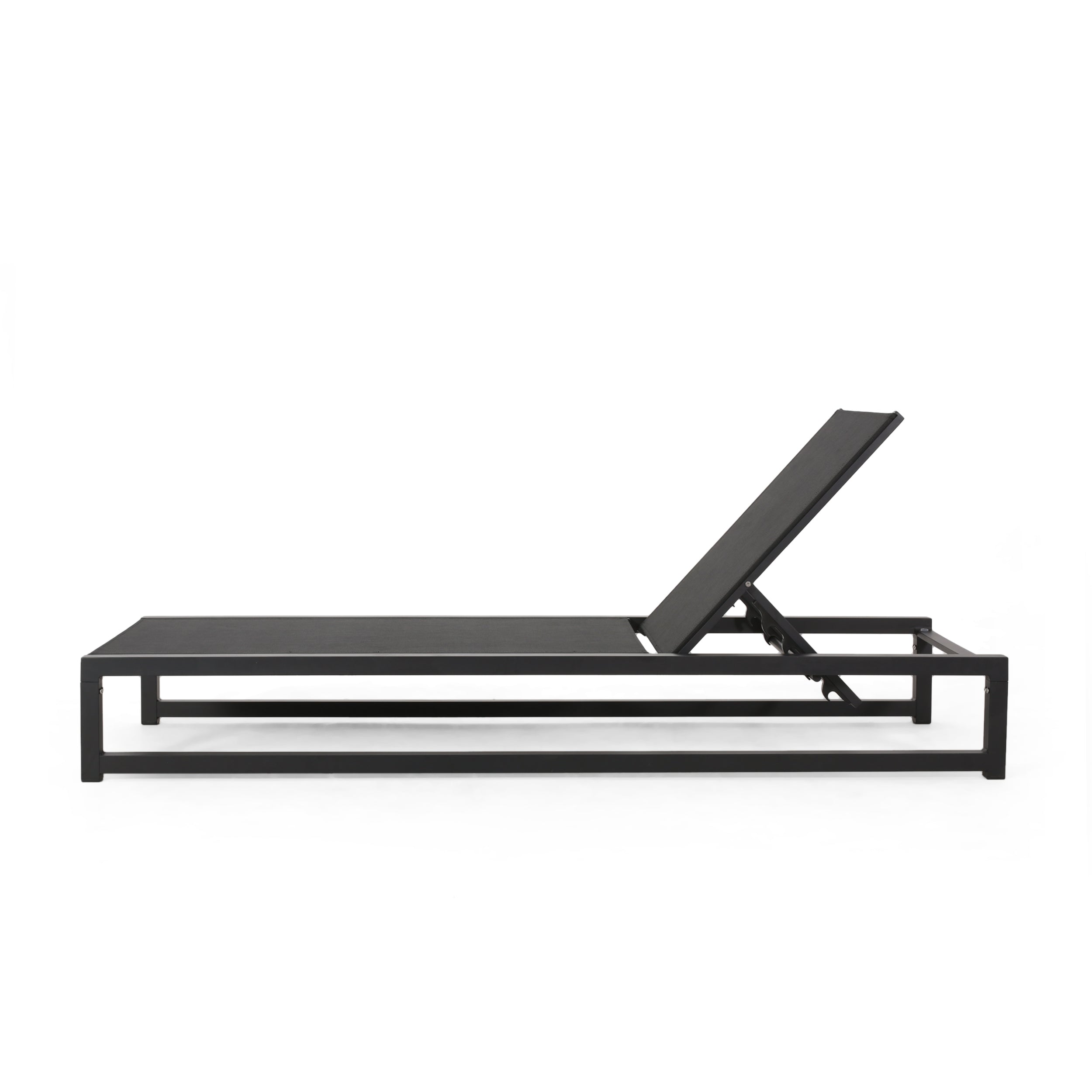 Christopher Knight Home® Premium Adjustable Aluminum Outdoor Chaise Lounge with Mesh Seat - Resort - Style Comfort