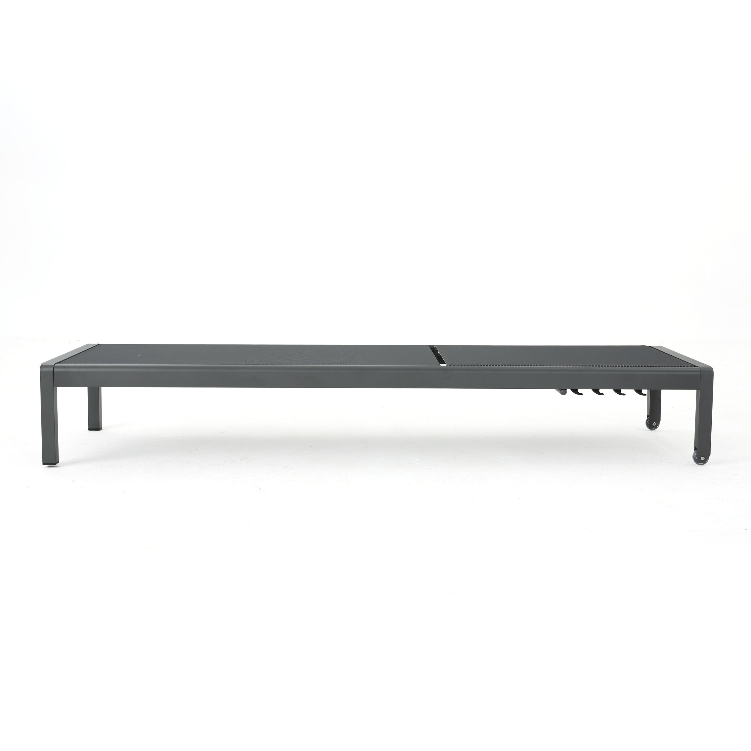 Christopher Knight Home® Grey Outdoor Aluminum Chaise Lounge with Mesh Seat - Cape Coral Style