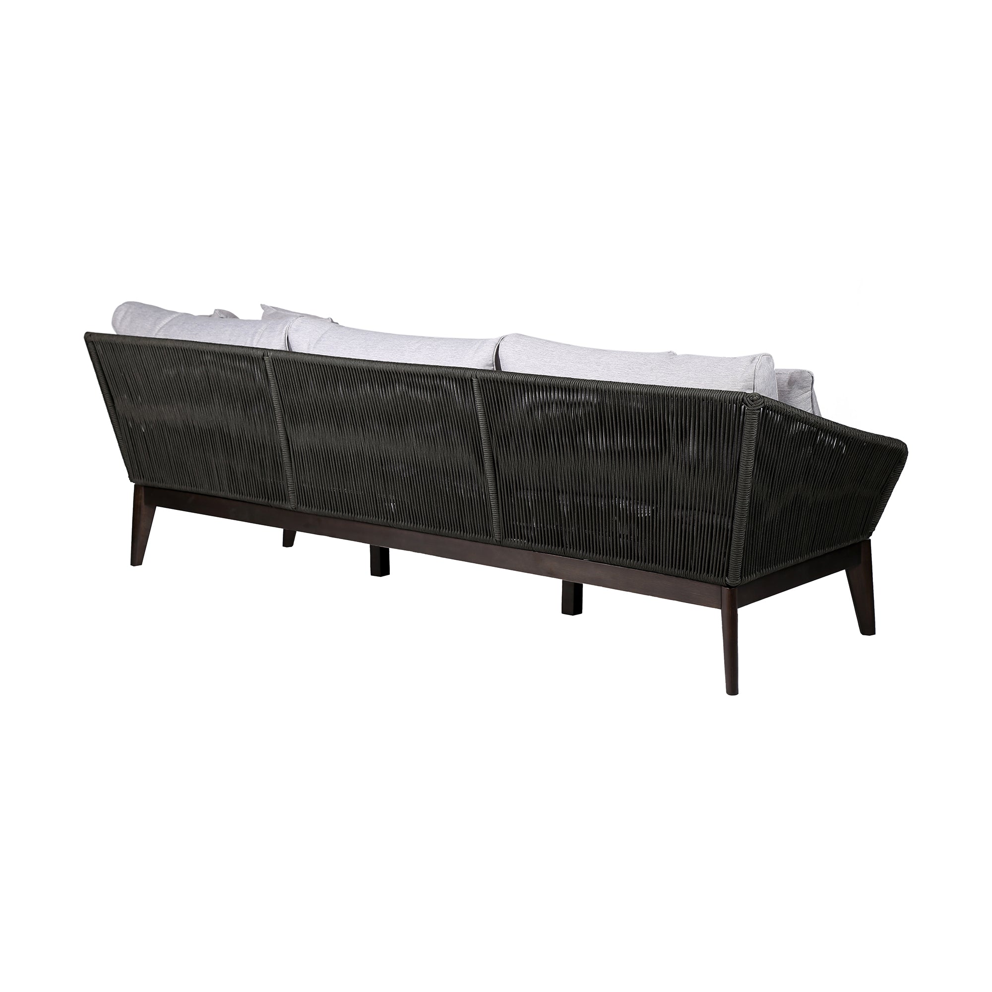 Athos Eucalyptus Rope Outdoor Sofa - Durable, Stylish Patio Seating with Removable Cushions