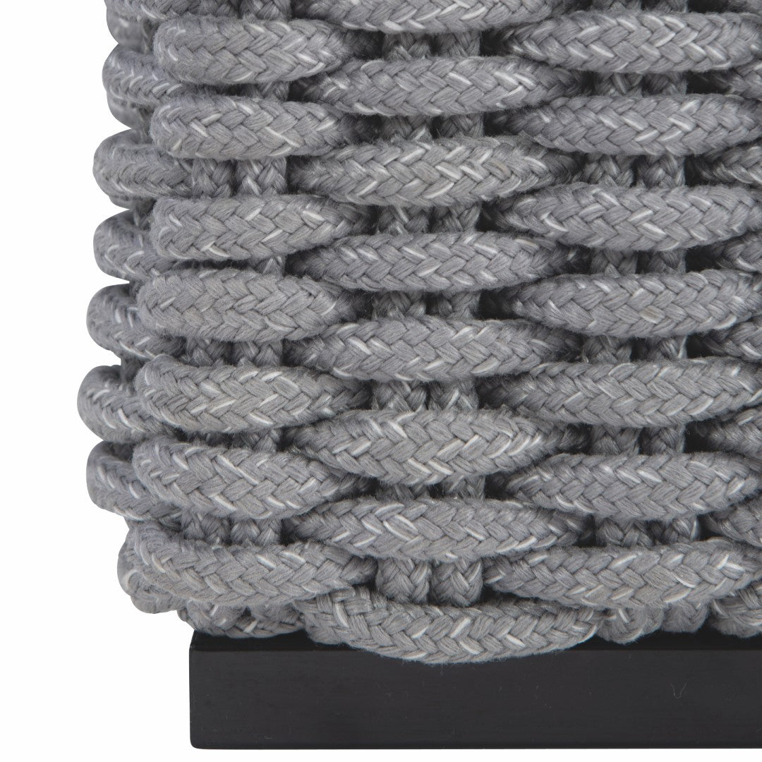 Luxury Outdoor Capri Sofa with Gray Mist Woven Rope Design and Plush Cushions for Supreme Comfort