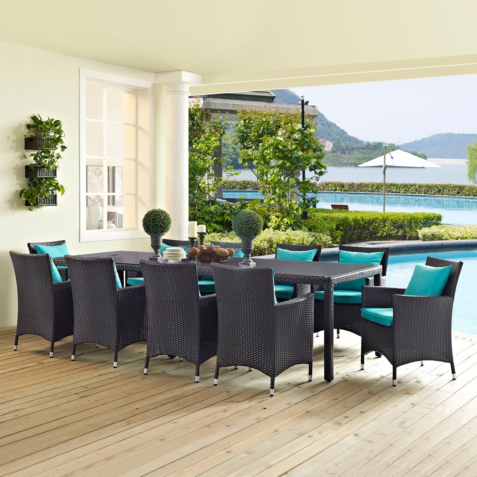 Convene All-Weather 11-Piece Outdoor Patio Dining Sectional Set for Elegant Gatherings and Ultimate Comfort