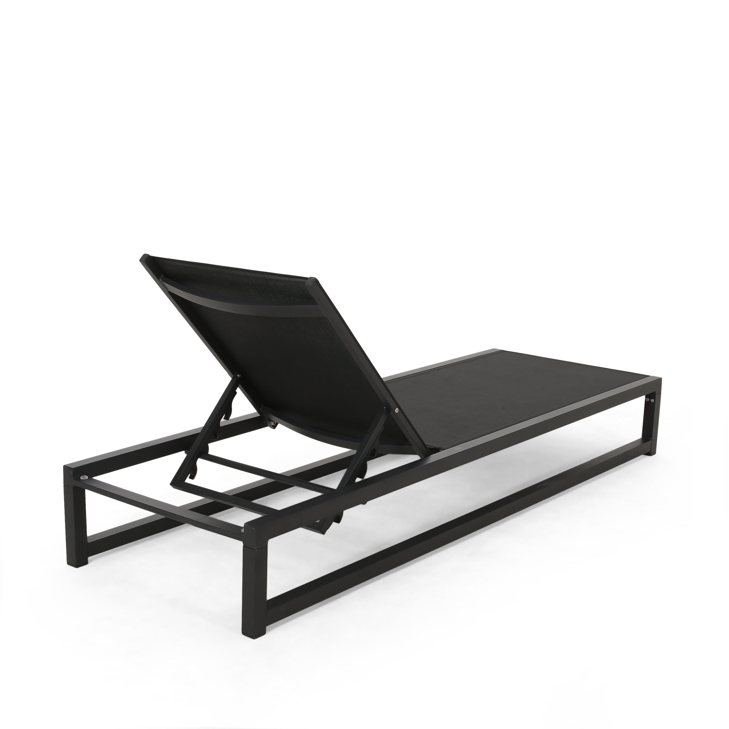 Christopher Knight Home® Premium Adjustable Aluminum Outdoor Chaise Lounge with Mesh Seat - Resort - Style Comfort