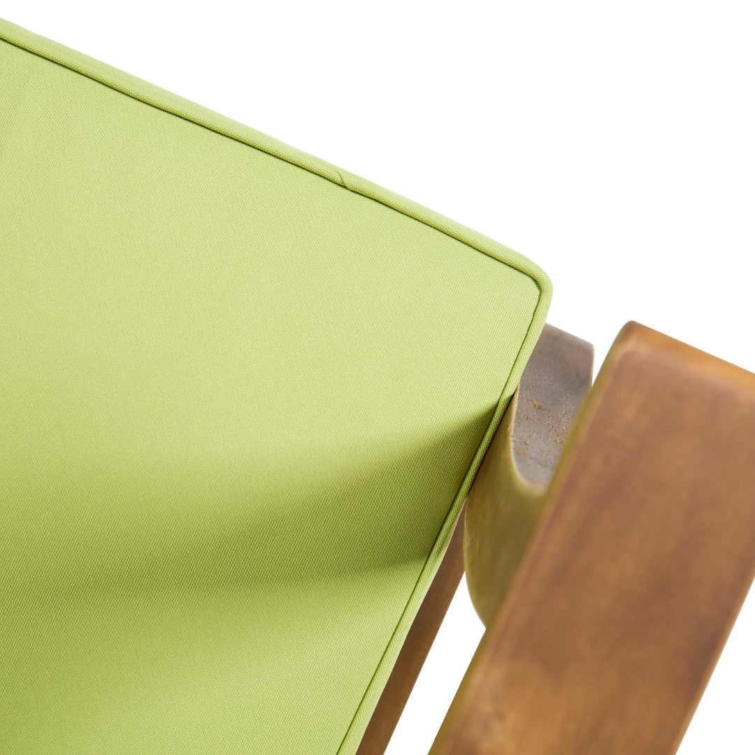 Christopher Knight Home® Perla 2 - Piece Green Club Chairs in Durable Acacia Wood with Slat Design