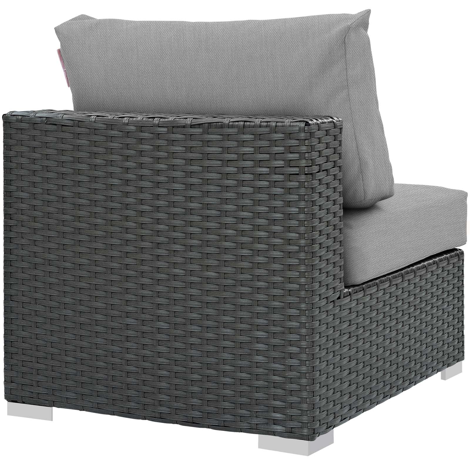 Sojourn Stylish and Durable Outdoor Patio Armless Chair with Premium Sunbrella® Fabric for Unmatched Outdoor Comfort