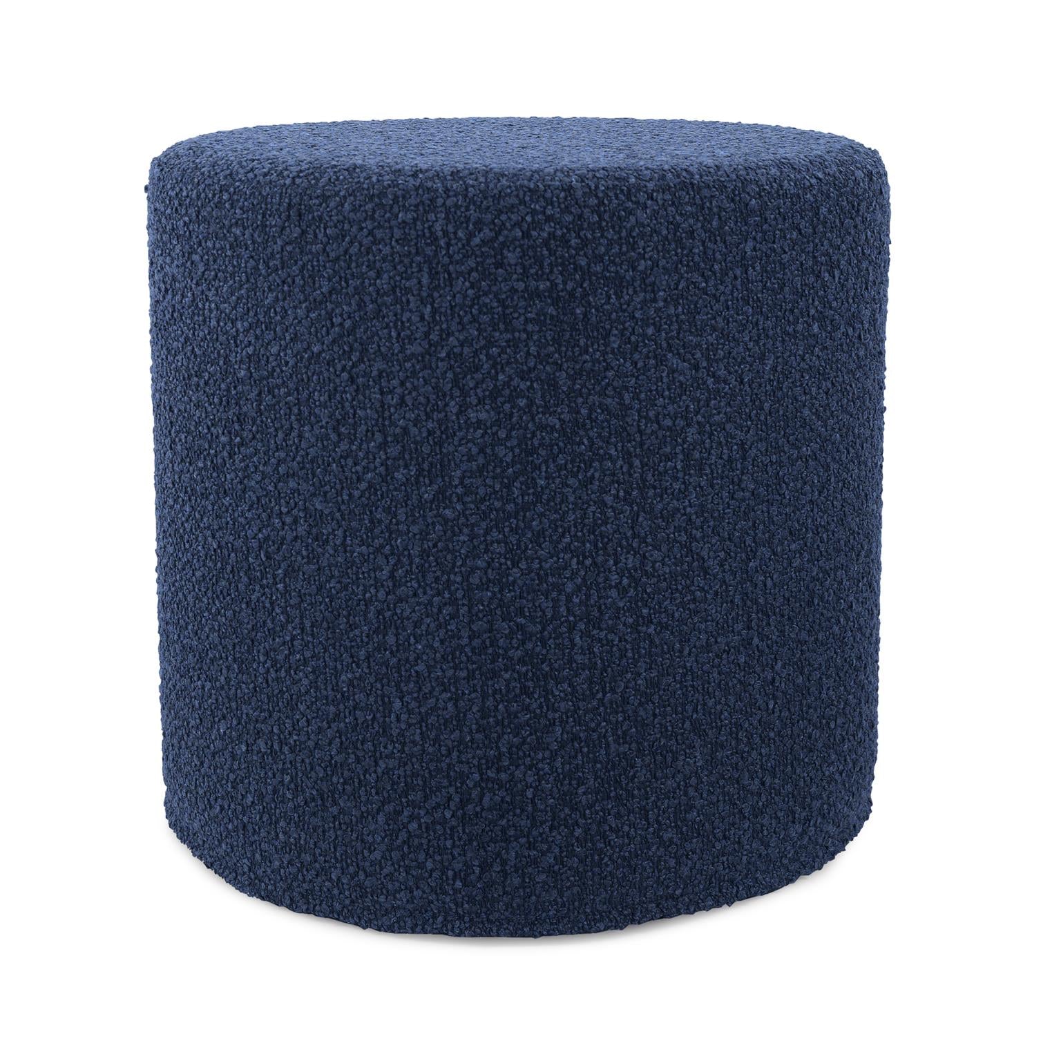 Patio No-Tip Short Cylinder Versatile Foam Ottoman for Both Indoor and Outdoor Use with Comfort and Stylish Design