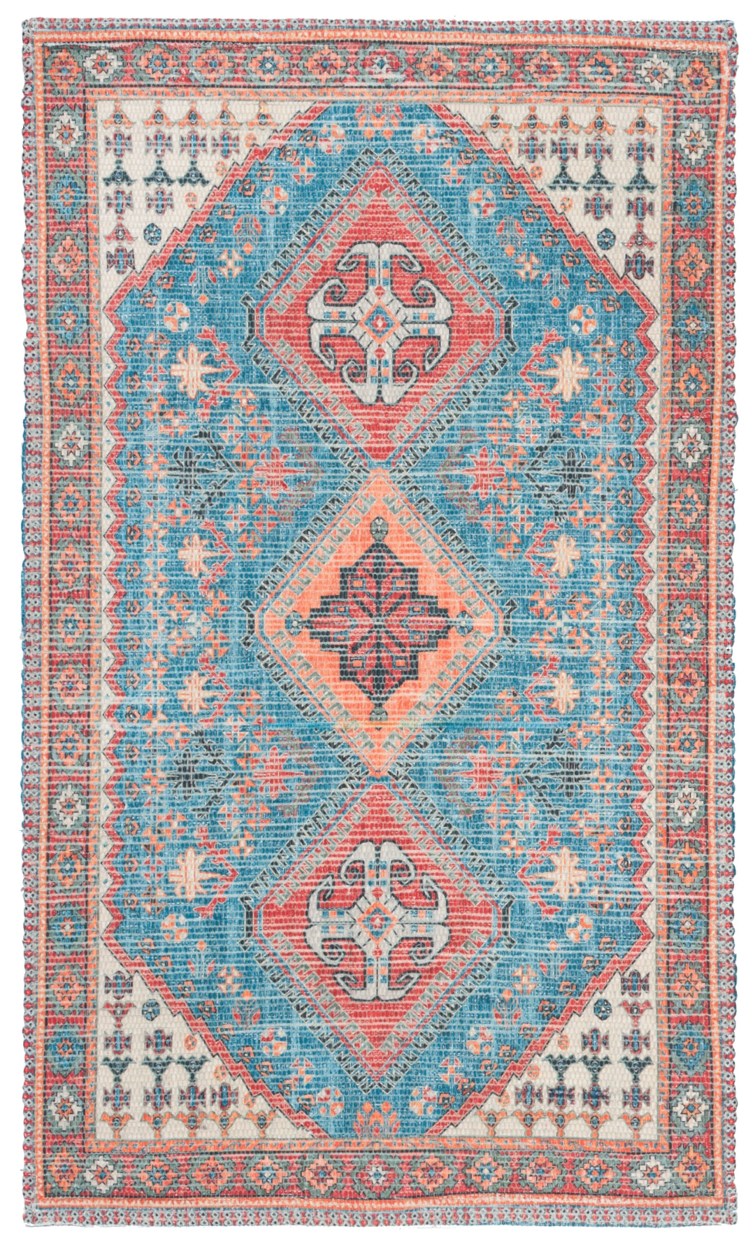 Luxurious Hand - Loomed Saffron Rug: 80% Polyester, 20% Cotton for Stylish Home Decor