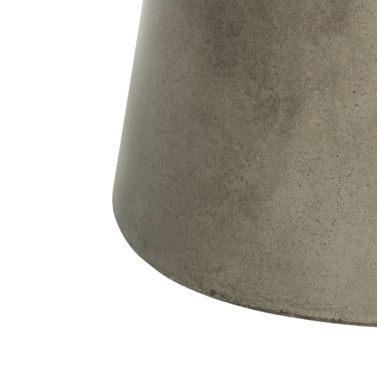 Delfia Contemporary Circular Coffee Table in 27.56-inch Dark Grey Concrete for Both Indoor and Outdoor Sophistication