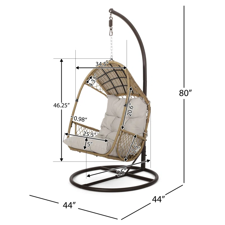 Christopher Knight Home® Malia Outdoor Hanging Chair Set for Stylish and Comfortable Relaxation