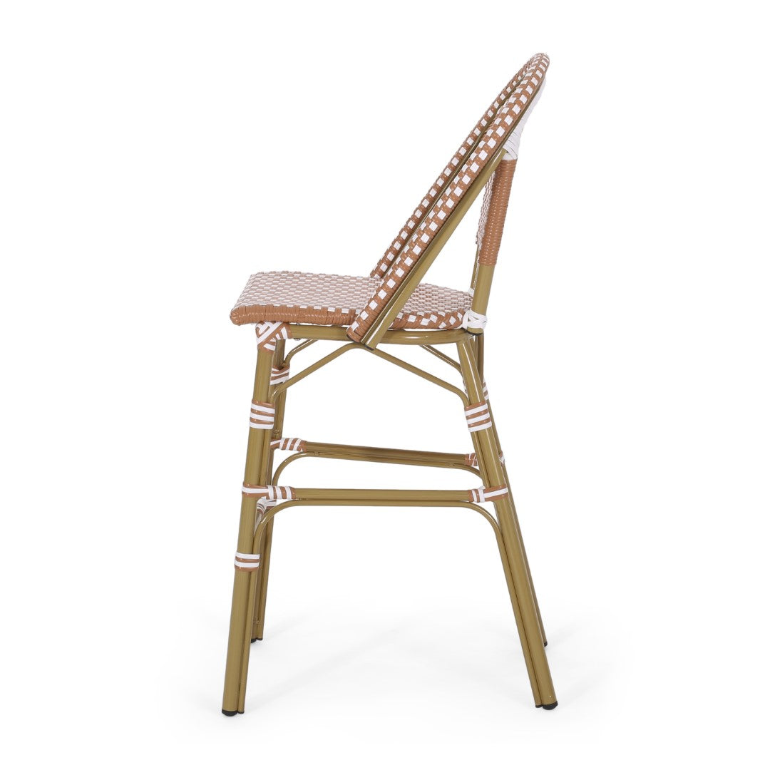 Christopher Knight Home® 2-Piece Set of French-Style Aluminum Outdoor Barstools