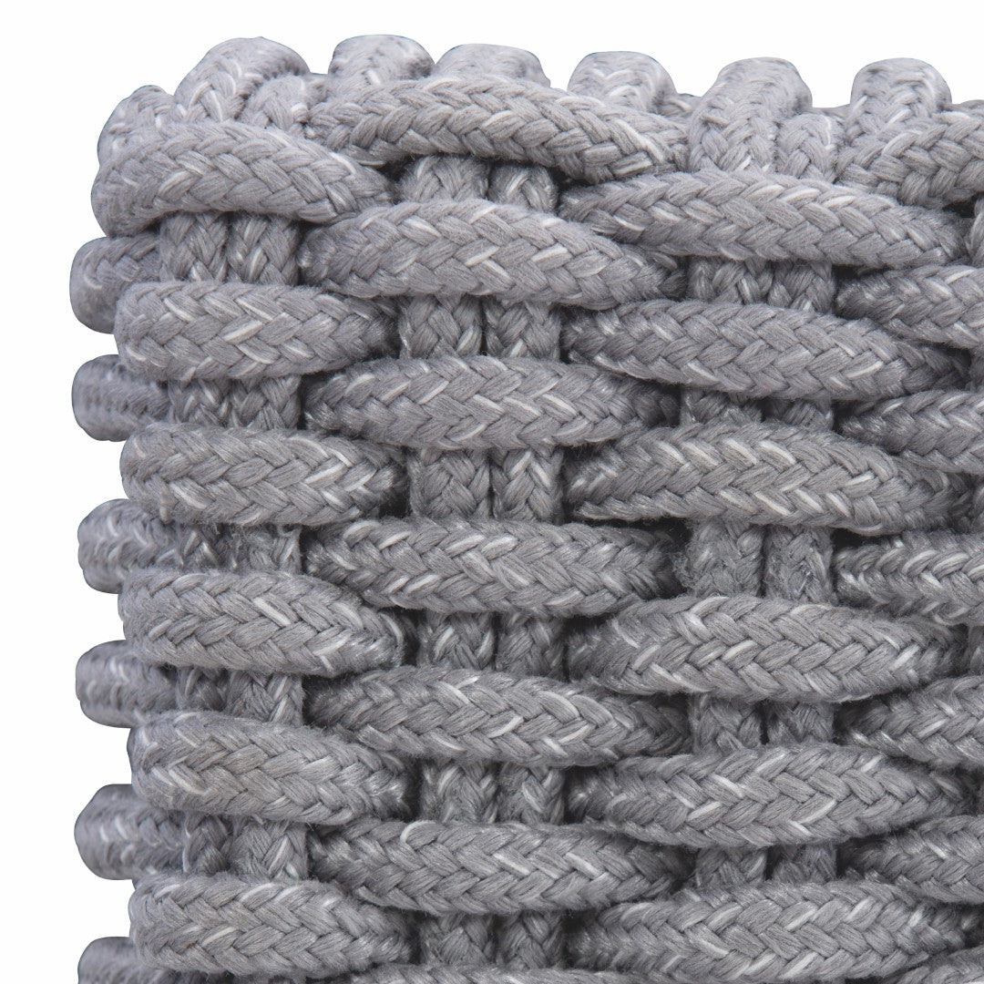 Luxury Outdoor Capri Sofa with Gray Mist Woven Rope Design and Plush Cushions for Supreme Comfort