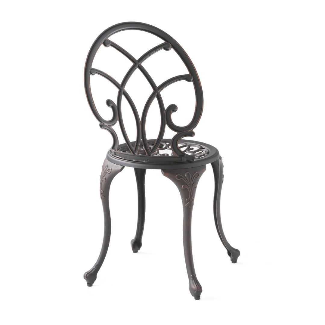 Christopher Knight Home® Charleston Bistro Set: Durable Aluminum & Iron for Cozy Outdoor Dining