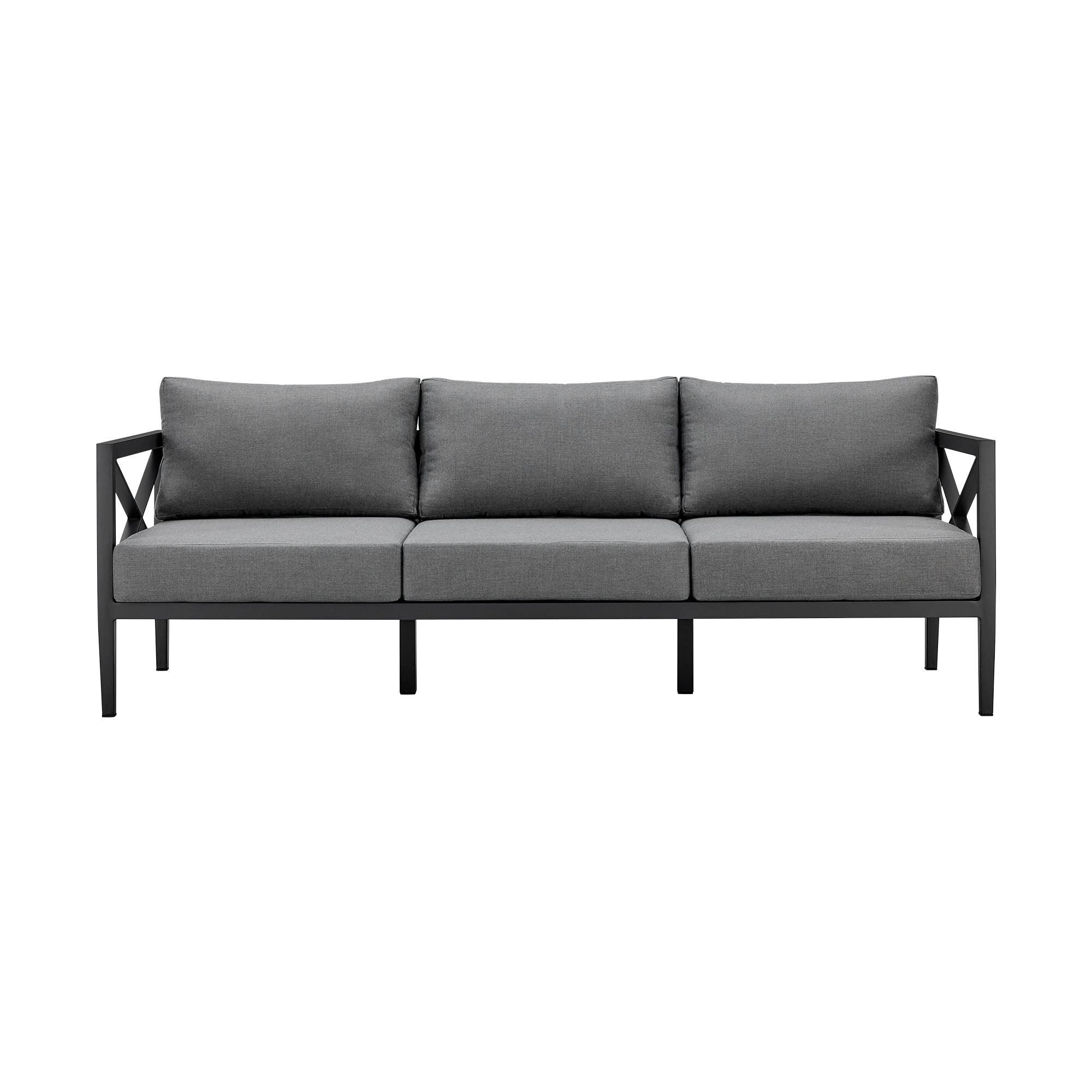 Sonoma 4-Piece Outdoor Conversation Set - Durable Aluminum Frame & Waterproof Comfort Cushions