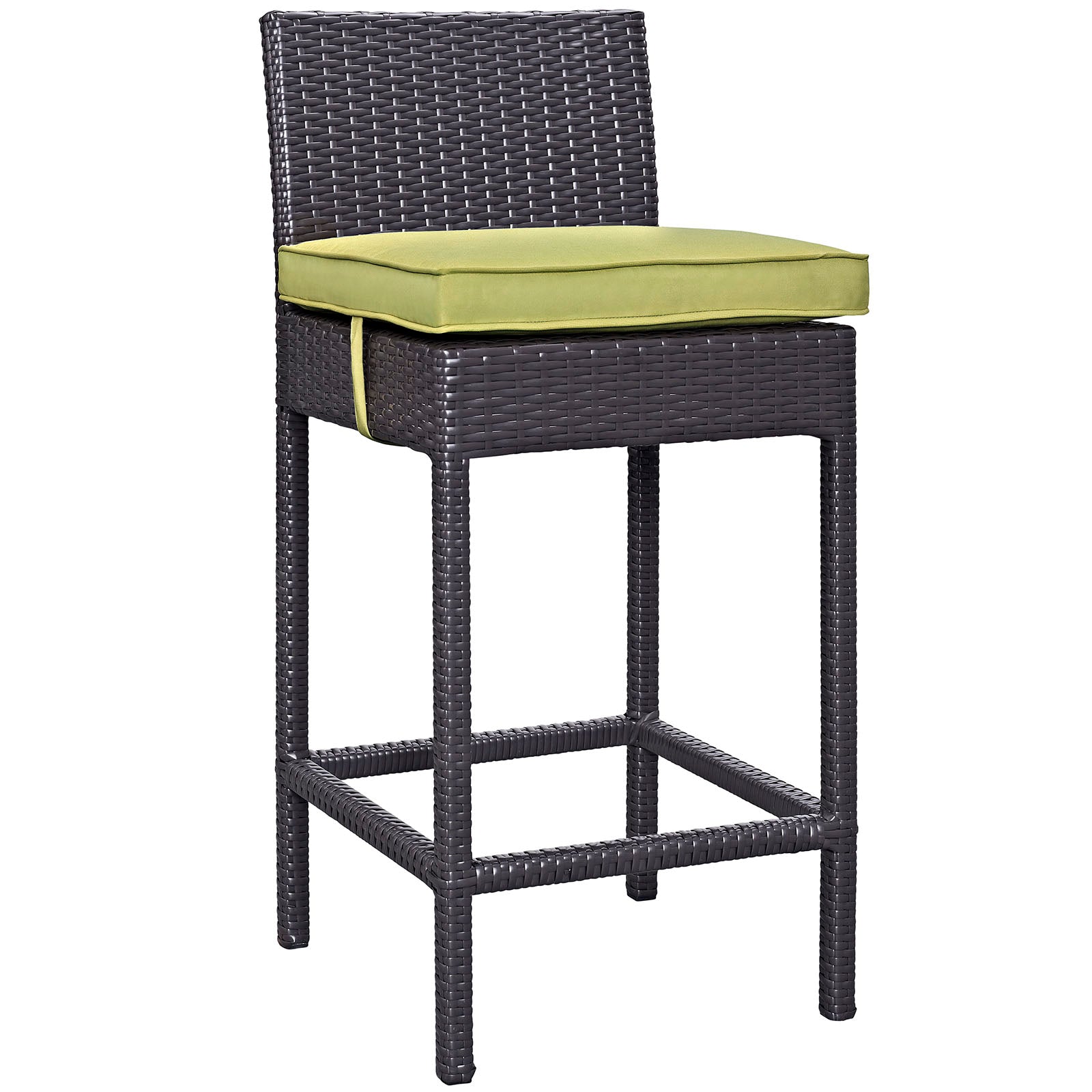 Convene 5-Piece Stylish Synthetic Rattan Weave Outdoor Patio Pub Set for Various Entertaining Occasions