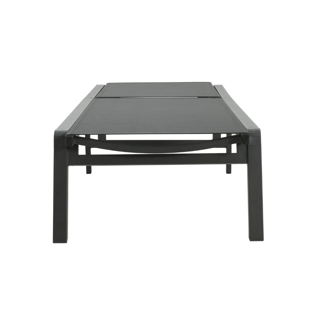 Christopher Knight Home® Cape Coral Premium 2-Piece Outdoor Black Chaise Lounge Set for Relaxing