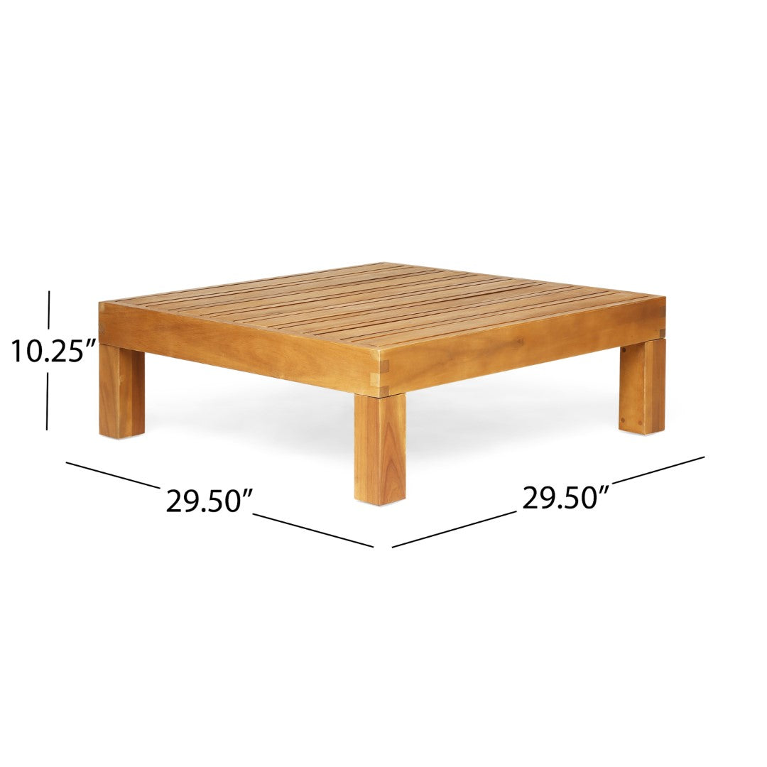 Christopher Knight Home® Blue Brava X-Back Corner Bench Set Including a Coffee Table for Outdoor Use