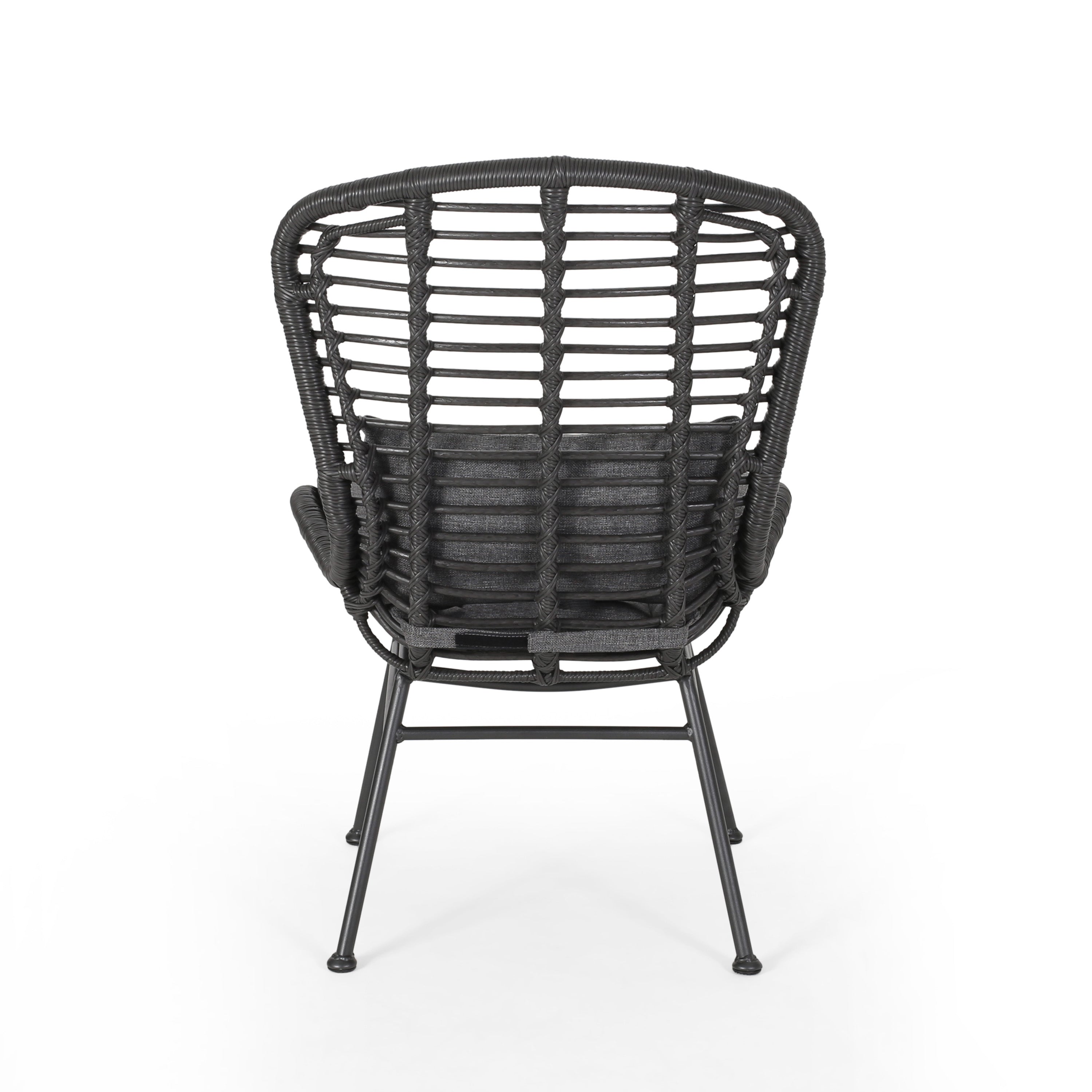 Christopher Knight Home® La Habra 2-Piece Modern Outdoor Club Chairs with Faux Rattan Design