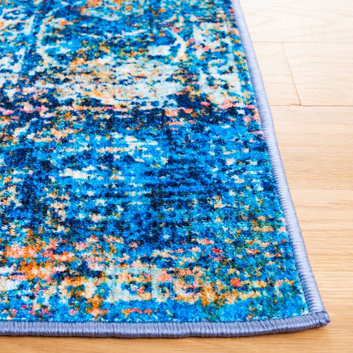 Stylish Machine-Washable Bahia Transitional Area Rug - 100% Polyester, Non-Slip for Home