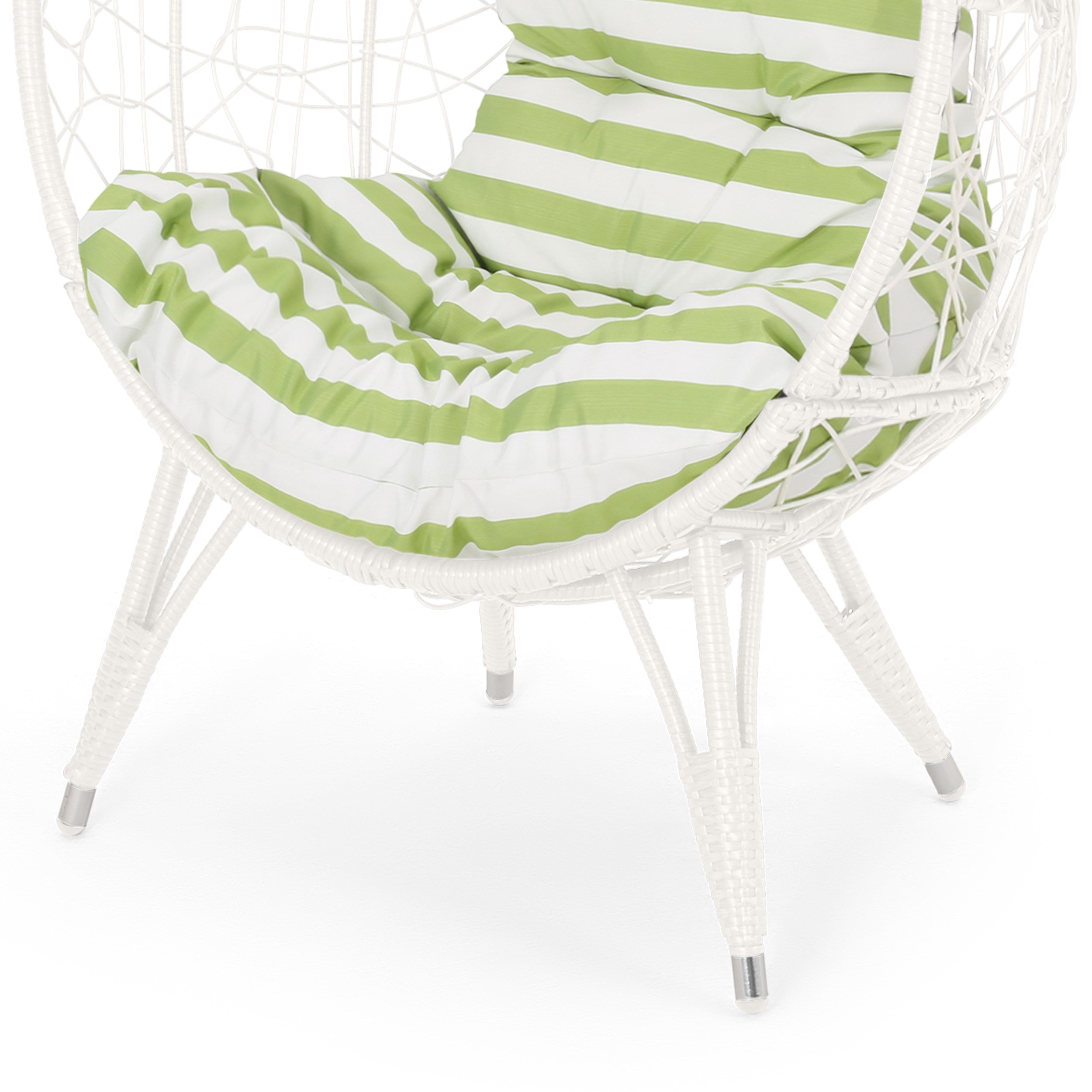 Christopher Knight Home® Stylish Gianni Teardrop-shaped Outdoor Wicker Chair with Comfortable Cushion - A Perfect Seating Option for Outdoor Spaces