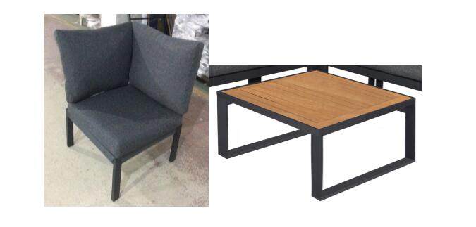 Christopher Knight Home® Corner Chair & Coffee Table Set, 29.75x29.75x28.75