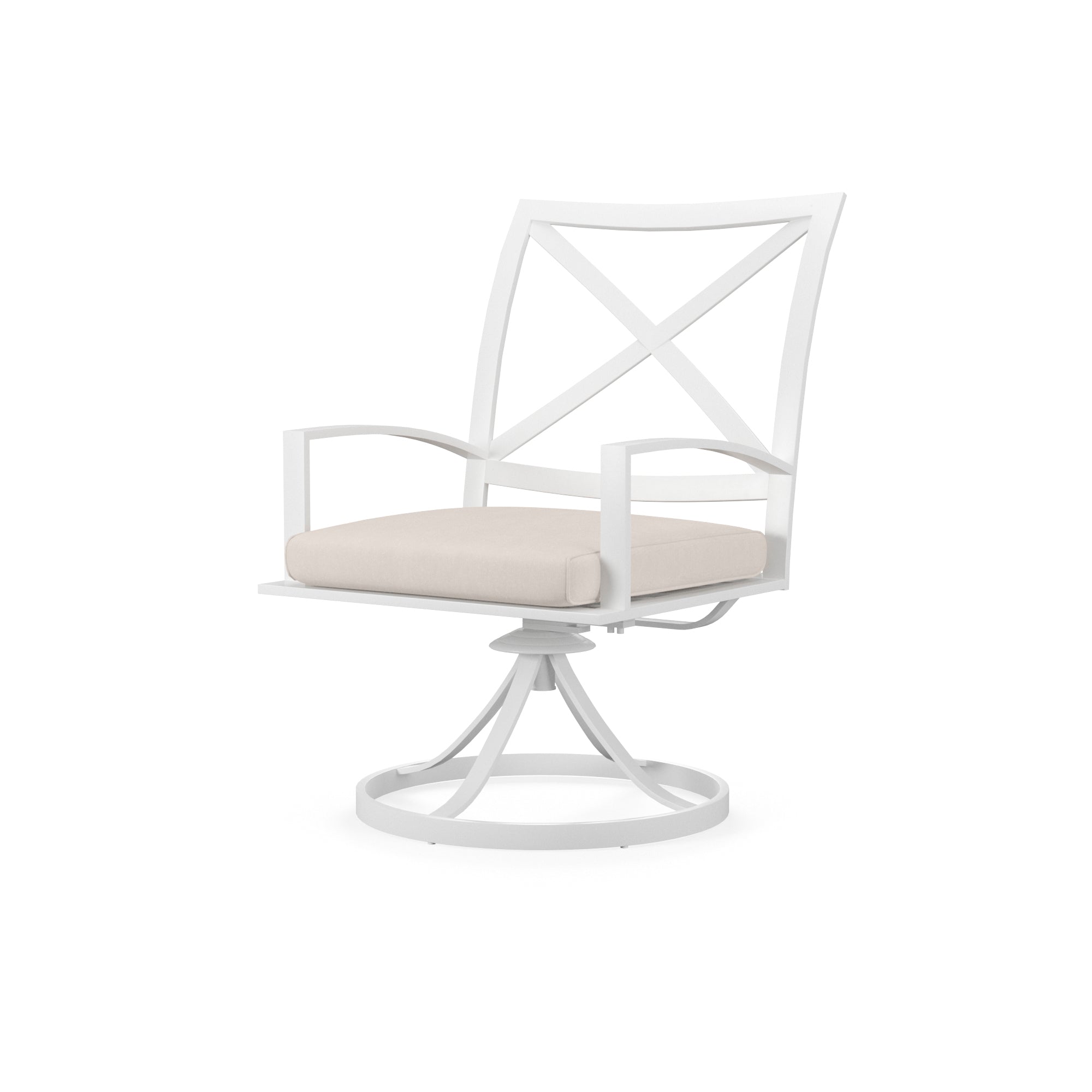 Elegant Bristol Outdoor Dining Chair with Weather-Resistant Foam and Durable Aluminum Frame