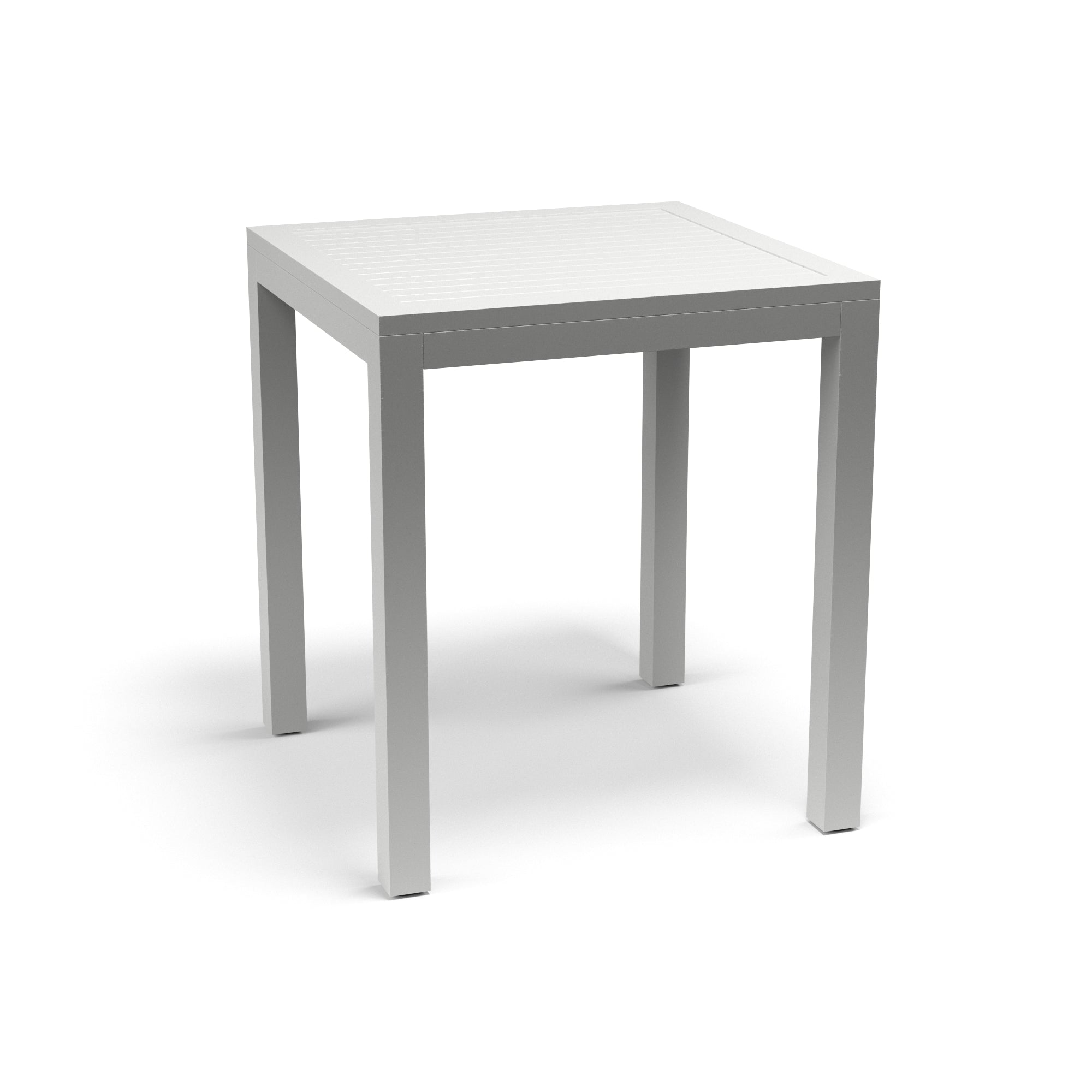 Naples Modern Outdoor Pub Table - Scratch-Resistant Aluminum, Slate Top, Easy to Maintain
