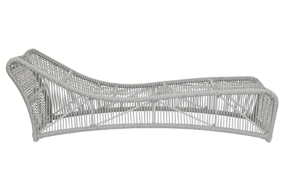 Miami All-Weather Rope Sculptural Outdoor Chaise Lounge without Cushions