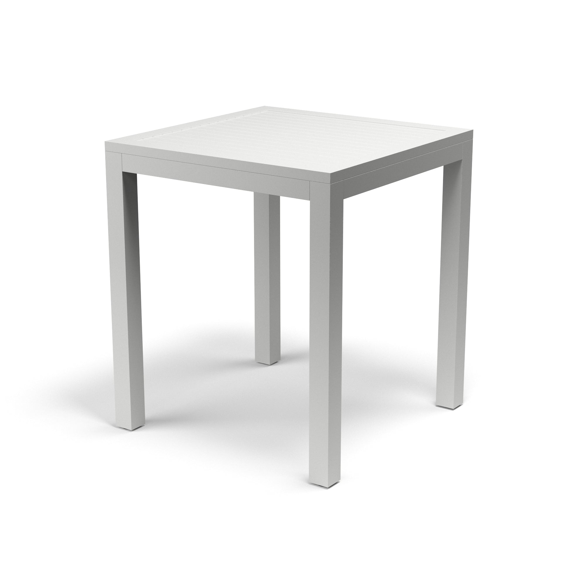 Naples Modern Outdoor Pub Table - Scratch-Resistant Aluminum, Slate Top, Low Maintenance Design