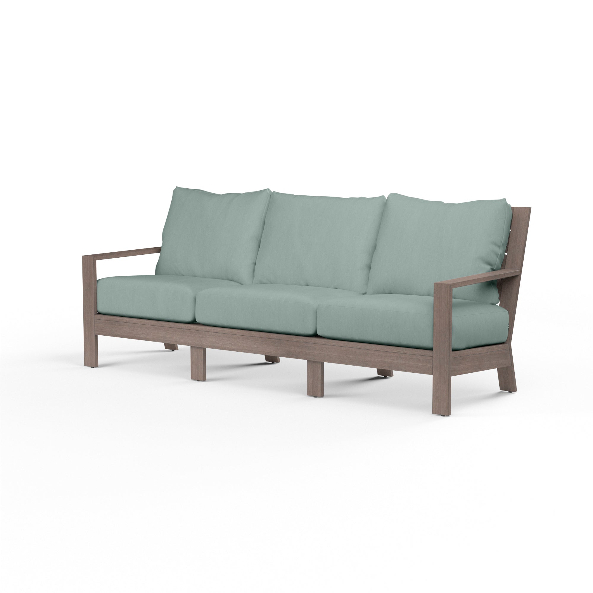 Laguna Sofa - High-Resiliency Cushions, Driftwood Finish for Comfort and Durability