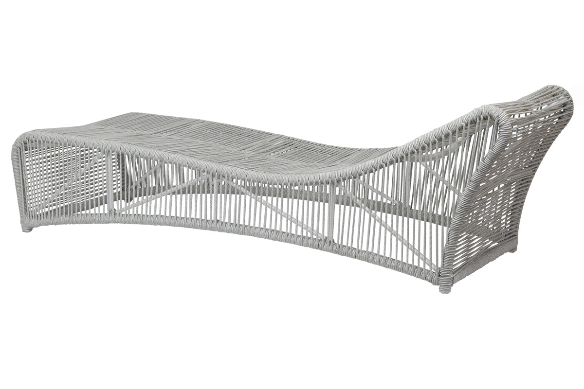 Miami All-Weather Rope Sculptural Outdoor Chaise Lounge without Cushions