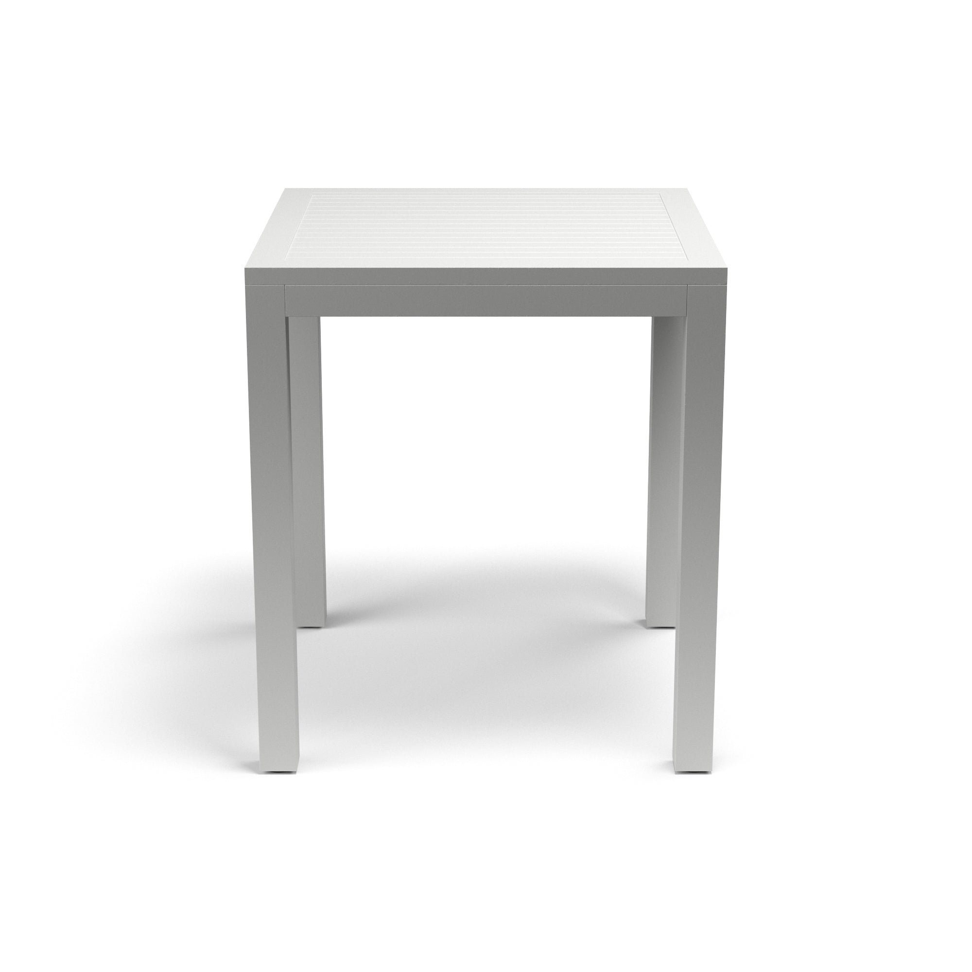Naples Modern Outdoor Pub Table - Scratch-Resistant Aluminum, Slate Top, Easy to Maintain