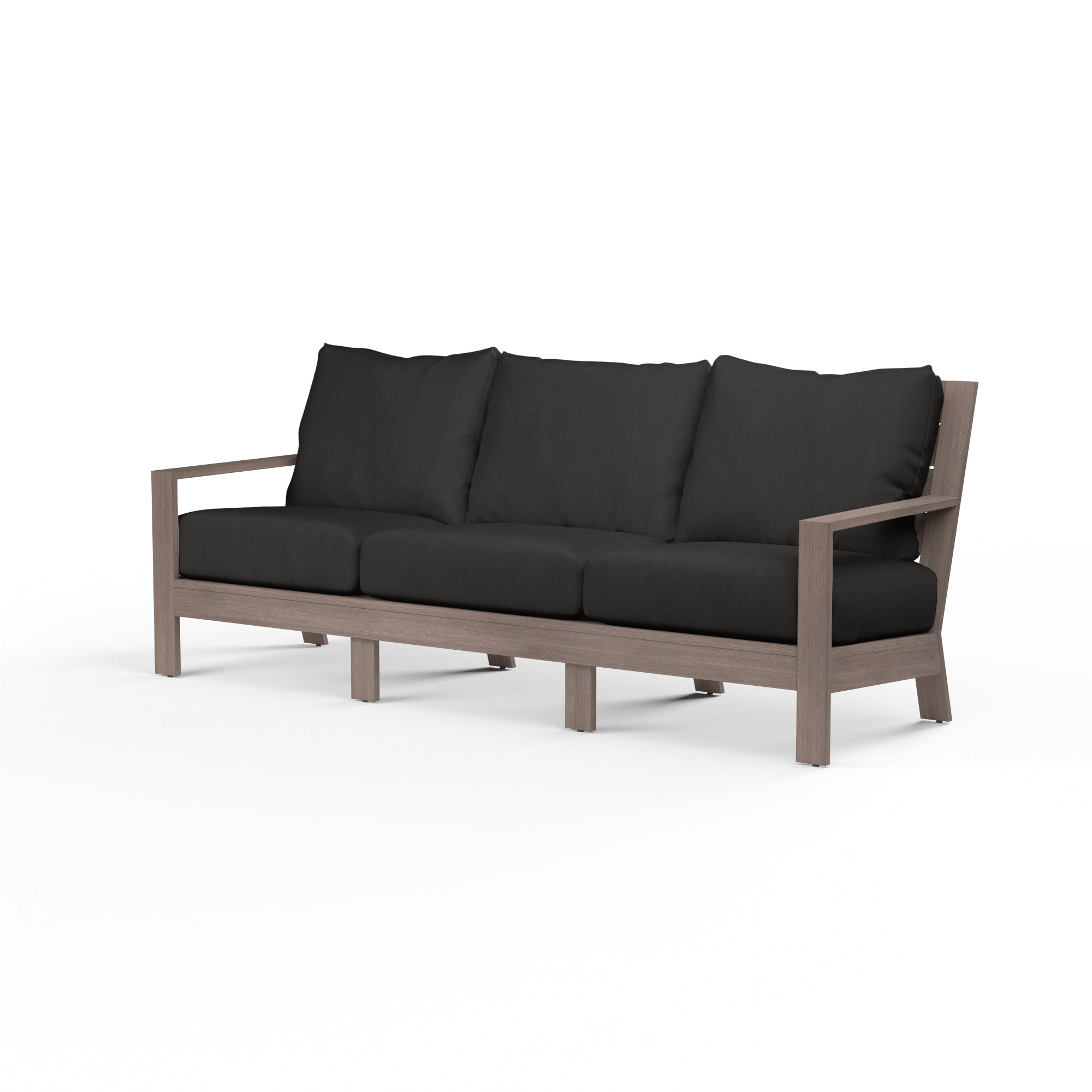 Laguna Sofa - High-Resiliency Cushions, Driftwood Finish for Comfort and Durability
