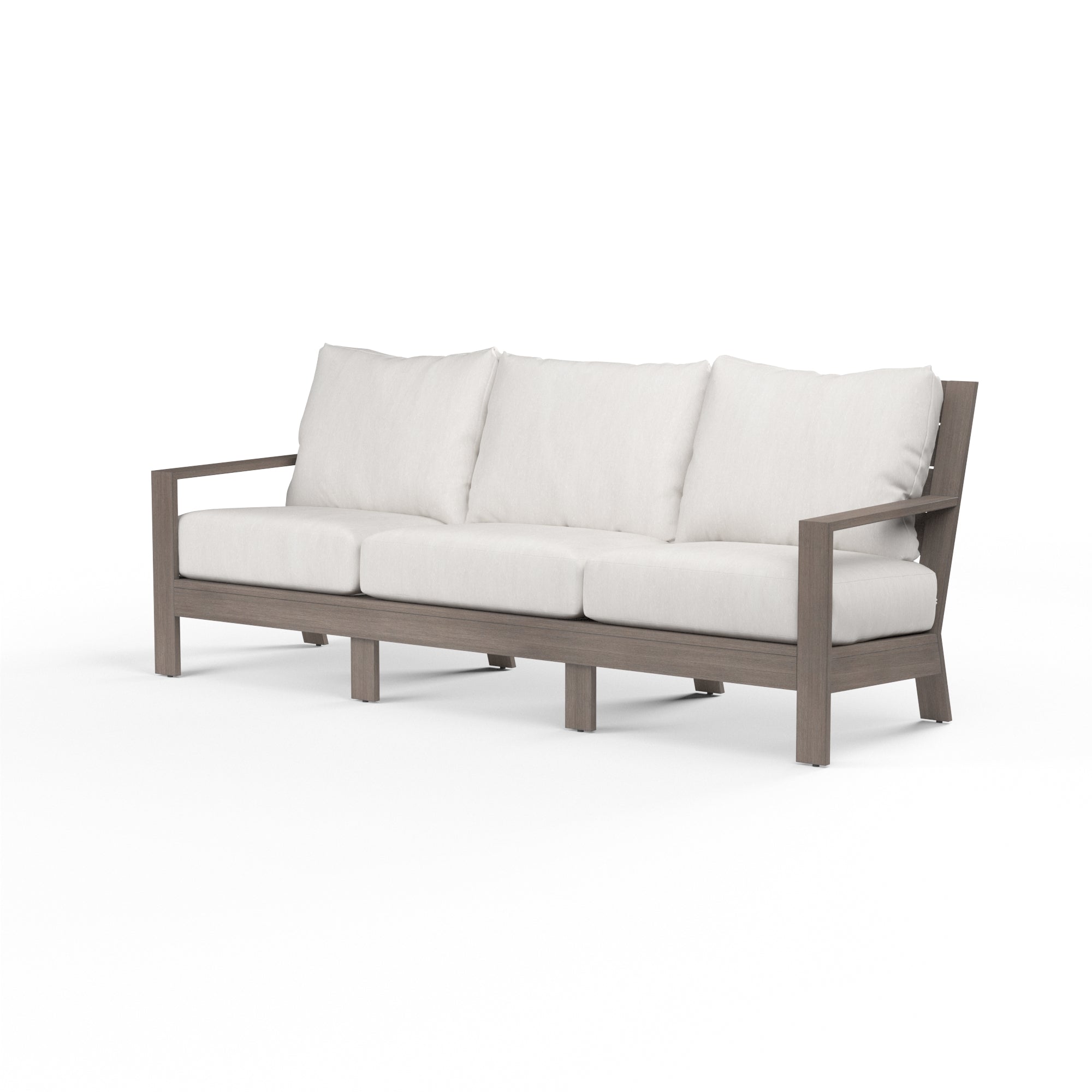 Laguna Sofa - High-Resiliency Cushions, Driftwood Finish for Comfort and Durability