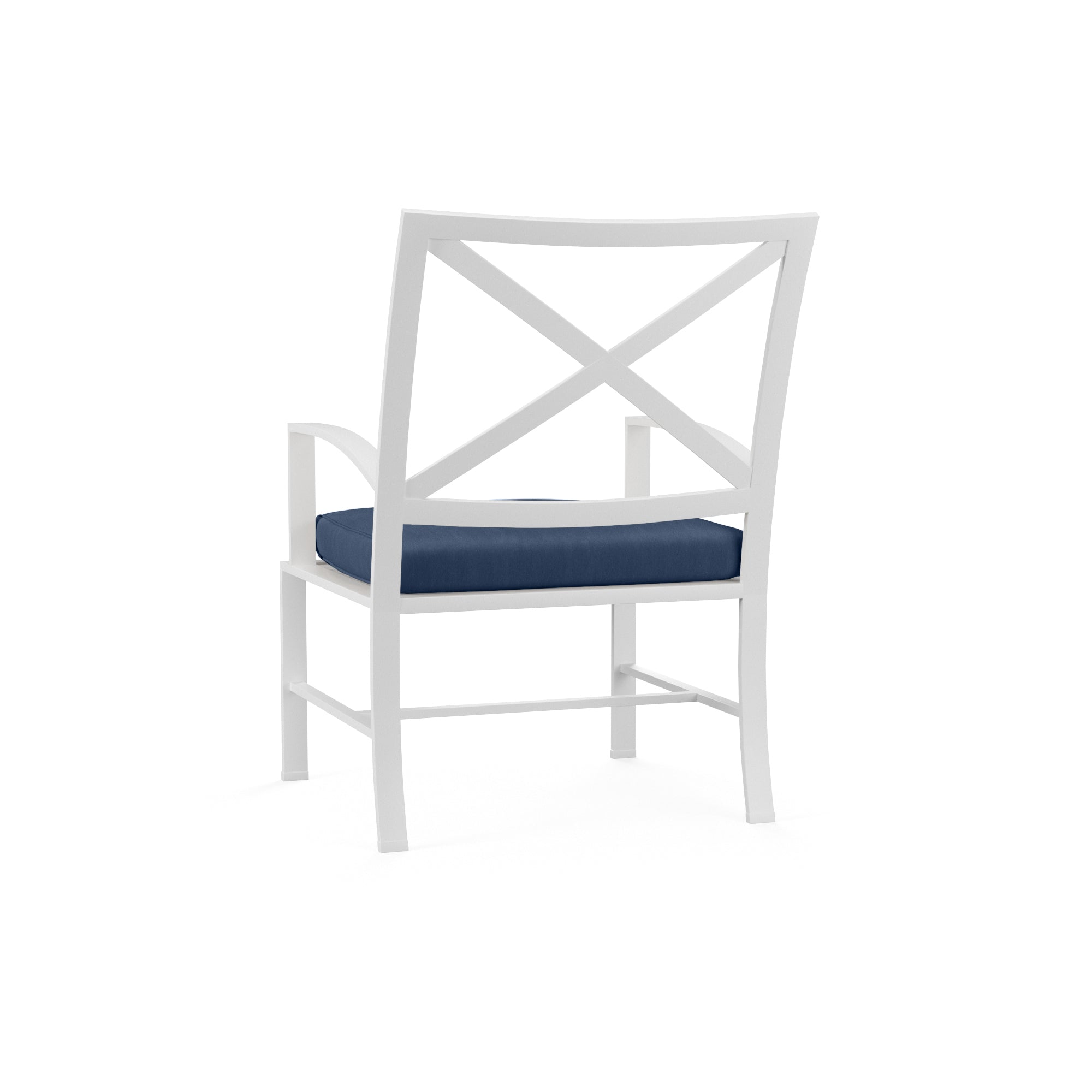 Elegant Bristol Outdoor Dining Chair with Weather-Resistant Foam and Durable Aluminum Frame