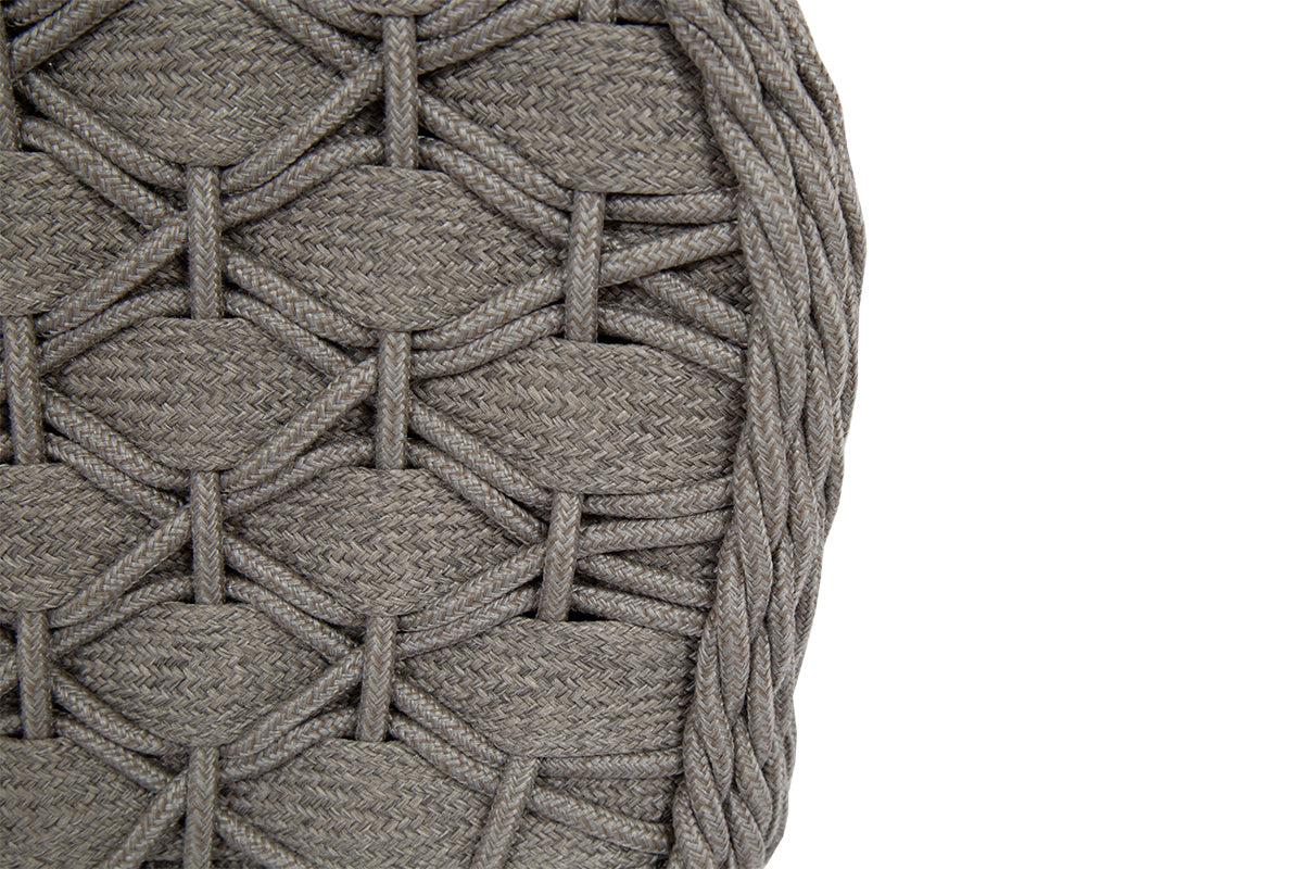 Marbella Weather-Resistant Dining Chair with Handwoven Rope, Curved Back & Stylish Comfort