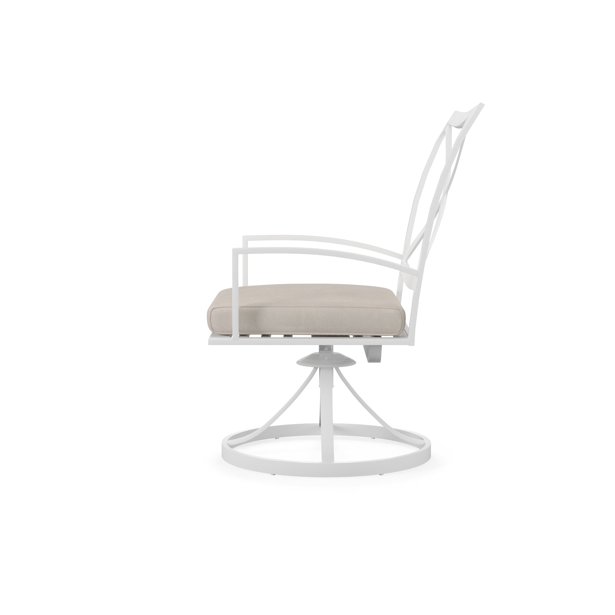 Elegant Bristol Outdoor Dining Chair with Weather-Resistant Foam and Durable Aluminum Frame