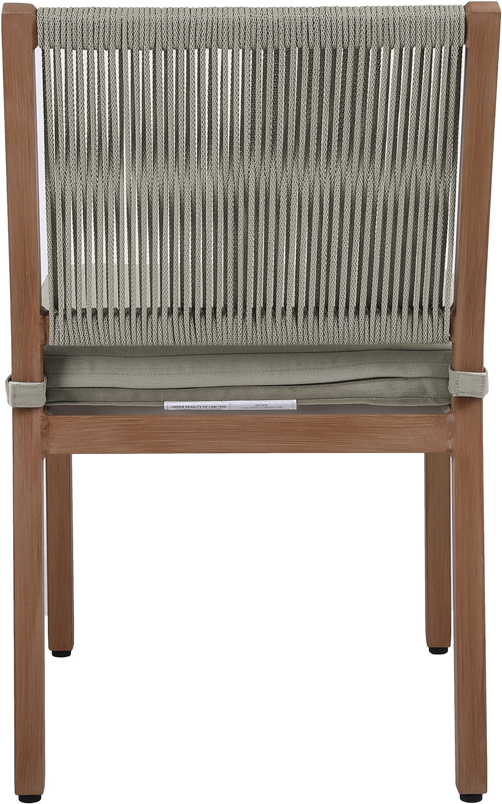 Elegant Maui Outdoor Patio Dining Side Chair Set with Quick - Dry Cushions and Aluminum Frame