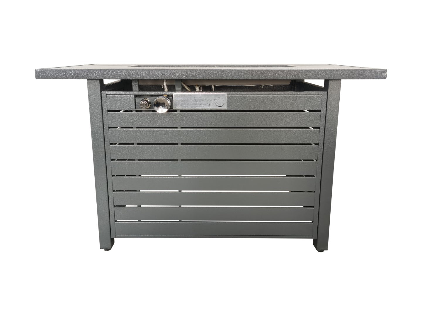 24-Inch Steel Propane Outdoor Fire Pit Table with Lid, Protective Cover, Decorative Rocks, and Glass Beads - Weather-Resistant Patio Fire Pit for Cozy Gatherings