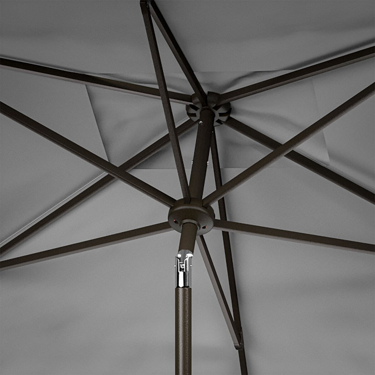 Venice 6.5 X 10 Feet Rectangular Outdoor Crank Market Umbrella - A Sophisticated Shading Solution for Modern Outdoor Spaces
