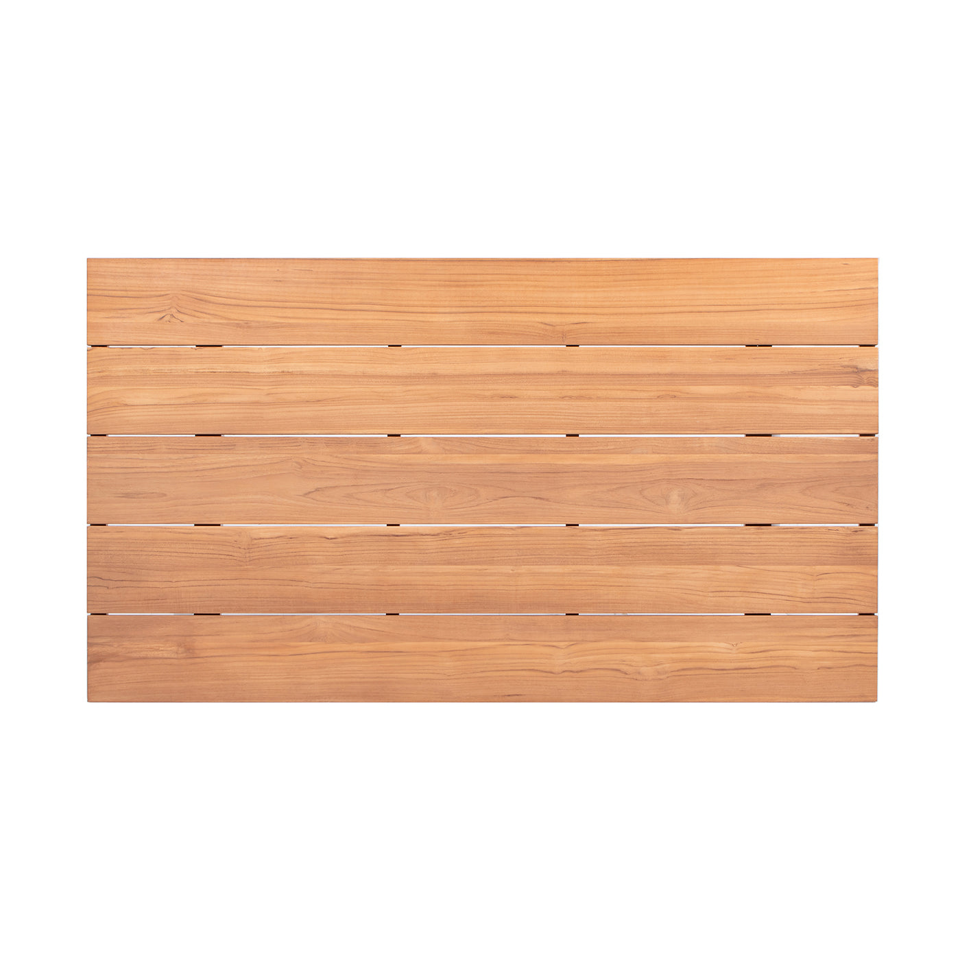 Exquisite 6-Person Teak and Aluminum Outdoor Patio Dining Table with 71-Inch Length and Natural Finish